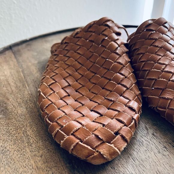 St. Agni Woven Slides Leather Women’s 39 US 9 - Picture 4 of 7